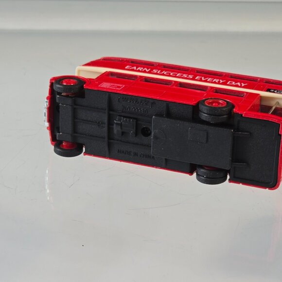 WELLY Red Double Decker Bus Diecast 94 Barclays Capital Bus Adtrucks - Picture 8 of 10